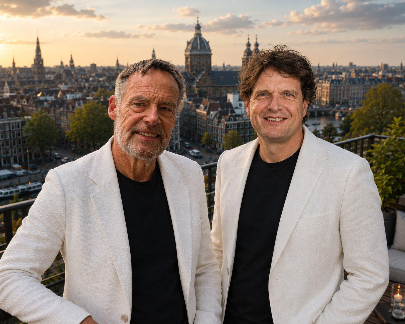 Harry de Haas en Vincent Everts samen in Amsterdam